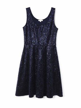 dELiA*s Sparkling Midnight Blue Dress, Juniors Large
